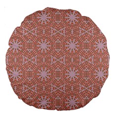 Vintage Abstract Background Mandala Large 18  Premium Round Cushions by Simbadda