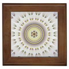 Mandala Fractal Decorative Framed Tiles by Simbadda