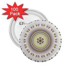 Mandala Fractal Decorative 2 25  Buttons (100 Pack)  by Simbadda