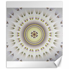 Mandala Fractal Decorative Canvas 8  X 10  by Simbadda