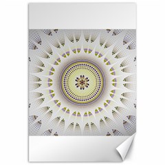 Mandala Fractal Decorative Canvas 20  X 30  by Simbadda