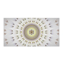 Mandala Fractal Decorative Satin Wrap by Simbadda