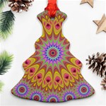 Geometric Flower Oriental Ornament Ornament (Christmas Tree)  Front