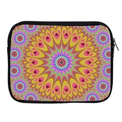 Geometric Flower Oriental Ornament Apple Ipad 2/3/4 Zipper Cases by Simbadda