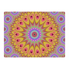 Geometric Flower Oriental Ornament Double Sided Flano Blanket (mini)  by Simbadda