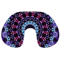 Kaleidoscope Shape Abstract Design Travel Neck Pillows by Simbadda