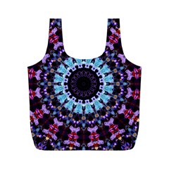 Kaleidoscope Shape Abstract Design Full Print Recycle Bag (m) by Simbadda