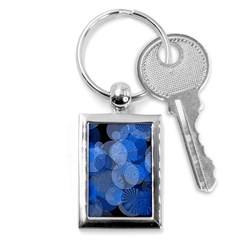 Circle Rings Abstract Optics Key Chains (rectangle)  by Simbadda