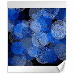 Circle Rings Abstract Optics Canvas 16  X 20  by Simbadda