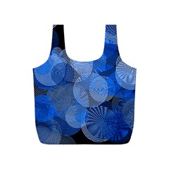 Circle Rings Abstract Optics Full Print Recycle Bag (s) by Simbadda