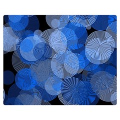 Circle Rings Abstract Optics Double Sided Flano Blanket (medium)  by Simbadda