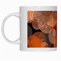 Circle Rings Abstract Optics White Mugs by Simbadda