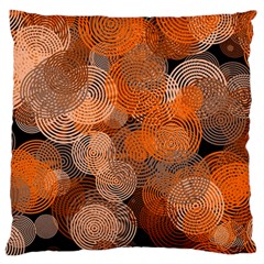 Circle Rings Abstract Optics Large Cushion Case (two Sides)