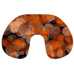 Circle Rings Abstract Optics Travel Neck Pillows by Simbadda