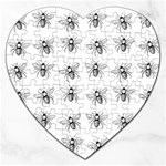 Pop Art  Bee Pattern Jigsaw Puzzle (Heart) Front