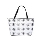 Pop Art  Bee Pattern Classic Shoulder Handbag Back