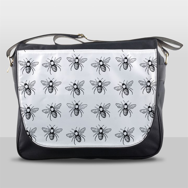 Pop Art  Bee Pattern Messenger Bag