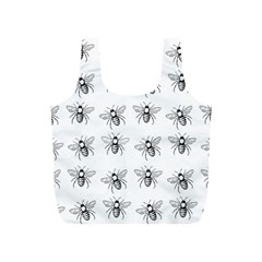 Pop Art  Bee Pattern Full Print Recycle Bag (s) by Valentinaart