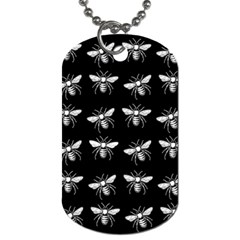 Pop Art  Bee Pattern Dog Tag (one Side) by Valentinaart