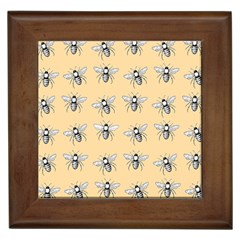 Pop Art  Bee Pattern Framed Tiles