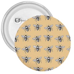 Pop Art  Bee Pattern 3  Buttons