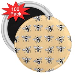 Pop Art  Bee Pattern 3  Magnets (100 pack)