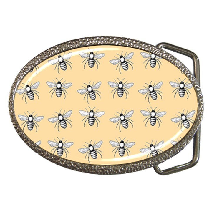 Pop Art  Bee Pattern Belt Buckles