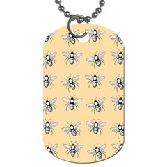 Pop Art  Bee Pattern Dog Tag (Two Sides)