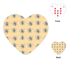 Pop Art  Bee Pattern Playing Cards (Heart)