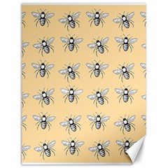 Pop Art  Bee Pattern Canvas 12  x 16 