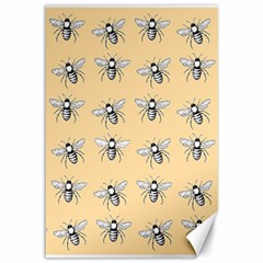 Pop Art  Bee Pattern Canvas 12  x 18 