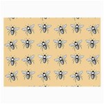 Pop Art  Bee Pattern Large Glasses Cloth (2-Side) Back