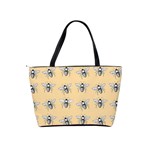 Pop Art  Bee Pattern Classic Shoulder Handbag Back