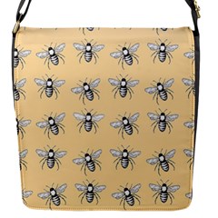 Pop Art  Bee Pattern Flap Closure Messenger Bag (S)