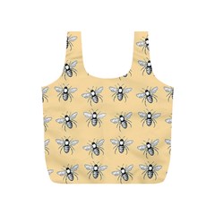 Pop Art  Bee Pattern Full Print Recycle Bag (S)