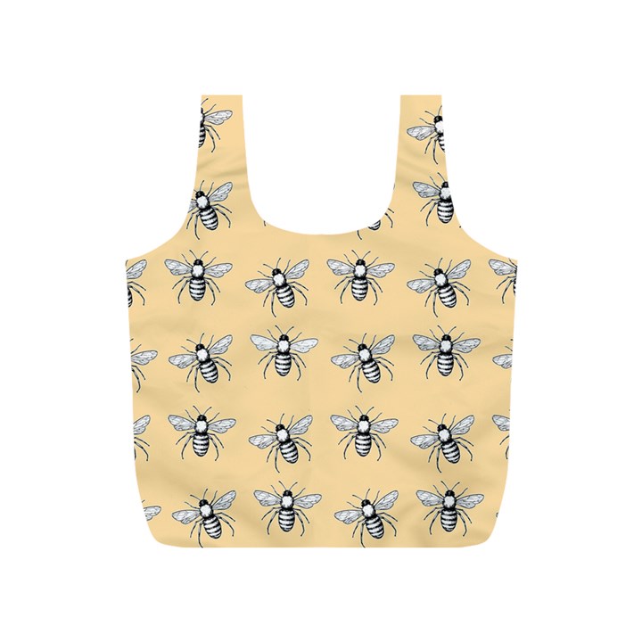 Pop Art  Bee Pattern Full Print Recycle Bag (S)