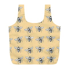 Pop Art  Bee Pattern Full Print Recycle Bag (L)