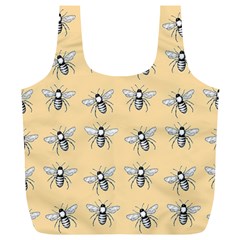 Pop Art  Bee Pattern Full Print Recycle Bag (xl) by Valentinaart