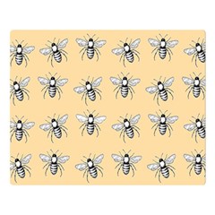 Pop Art  Bee Pattern Double Sided Flano Blanket (large)  by Valentinaart