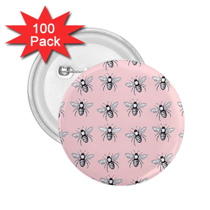 Pop Art  Bee Pattern 2.25  Buttons (100 pack) 