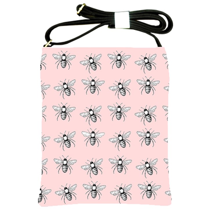 Pop Art  Bee Pattern Shoulder Sling Bag