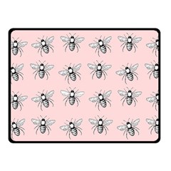 Pop Art  Bee Pattern Fleece Blanket (small) by Valentinaart