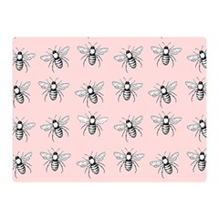 Pop Art  Bee Pattern Double Sided Flano Blanket (mini)  by Valentinaart