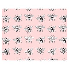 Pop Art  Bee Pattern Double Sided Flano Blanket (medium)  by Valentinaart