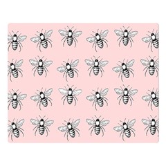 Pop Art  Bee Pattern Double Sided Flano Blanket (large)  by Valentinaart