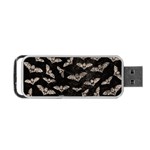 Vintage Halloween Bat pattern Portable USB Flash (Two Sides) Front