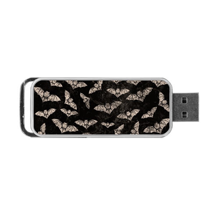 Vintage Halloween Bat pattern Portable USB Flash (Two Sides)