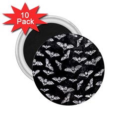 Vintage Halloween Bat Pattern 2 25  Magnets (10 Pack)  by Valentinaart