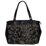 Vintage Halloween Bat pattern Oversize Office Handbag (2 Sides) Front