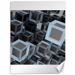 3d Cube Fantasy Square Shape Canvas 36  X 48  by Simbadda